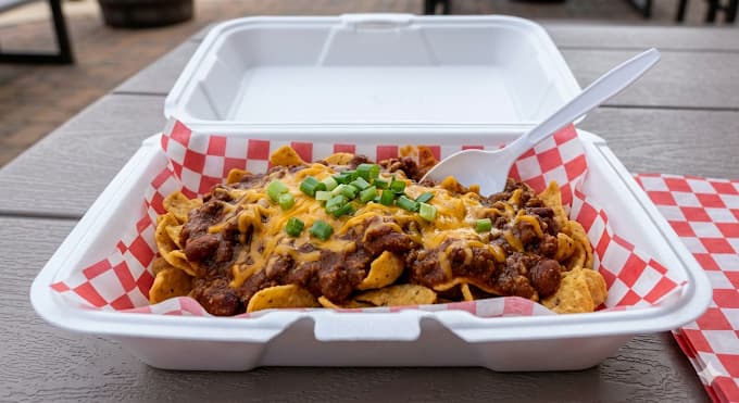 Frito pie from Yabba Dabba Dogs